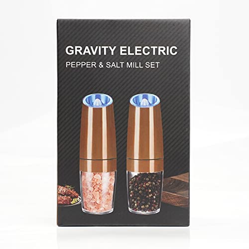 Electric Salt and Pepper Mill Set with LED Light