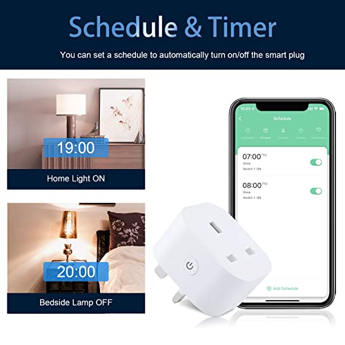 4-Pack ANTELA Smart Plug: Energy Monitoring, Alexa Voice Control