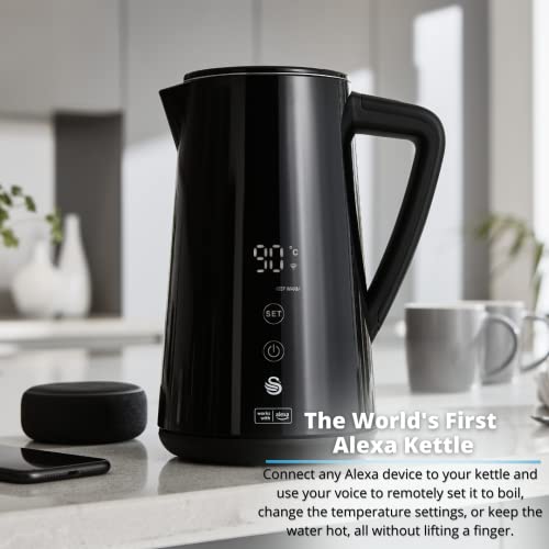 Swan Alexa Kettle with LED Display, Keep Warm