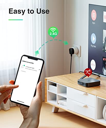 GHome Smart Plug: Energy Monitoring, Alexa/Google Home, 4 Pack