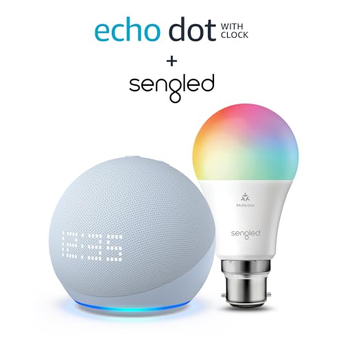 Echo Dot (5th gen) with clock + Sengled LED Bulb