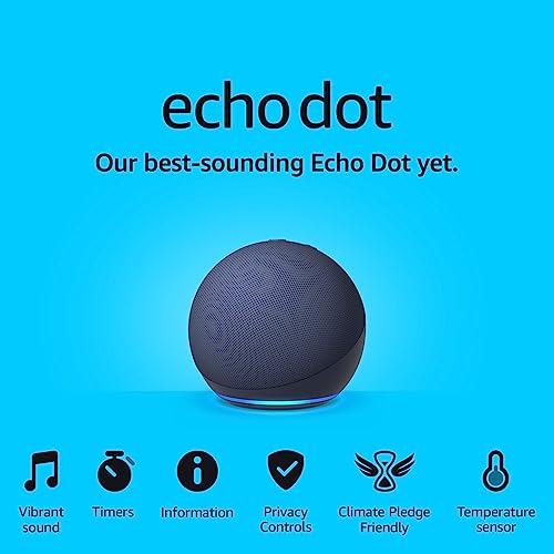 Echo Dot | Powerful Wi-Fi Bluetooth Speaker | Deep Sea Blue