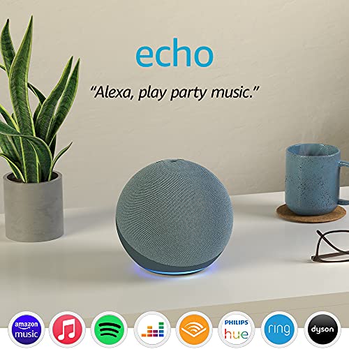 Echo (4th Gen) | Premium Sound Speaker with Alexa | Twilight Blue