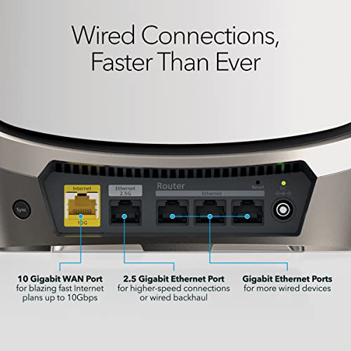 NETGEAR Orbi WiFi 6E Mesh System - Ultra-Fast Quad-Band Router