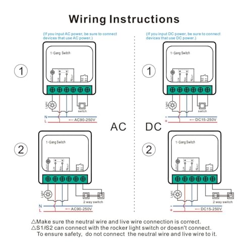 Smart Light Switch Compatible with Alexa and Google Home