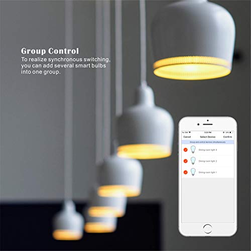 RGB WiFi Smart LED Bulb, Voice Control, B22 Bayonet