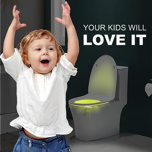 Motion Activated Toilet Night Light - 8 Color Modes