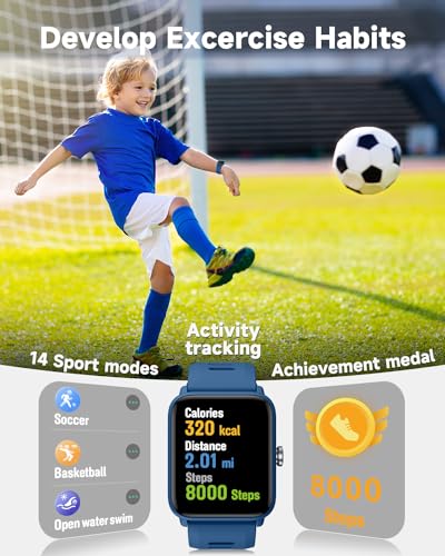 BIGGERFIVE Smart Watch: Fitness Tracker for Kids