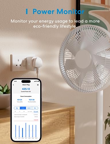 Meross Matter Smart Plug Mini - Compatible with Apple HomeKit, Alexa, Google Home, SmartThings