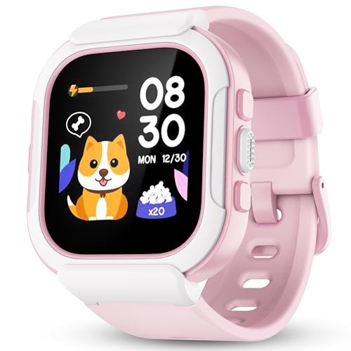 Kids Smart Watch: Waterproof Fitness Tracker, Heart Rate Monitor