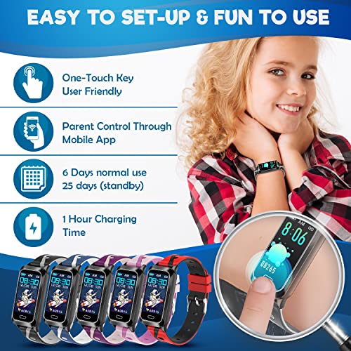 Ispiratek Kids Fitness Tracker - Colorful Waterproof Watch