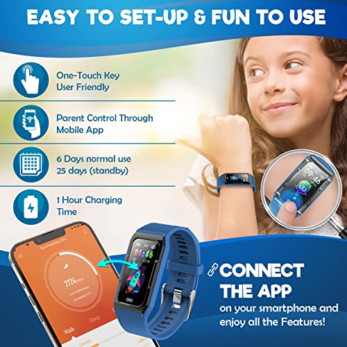 Ispiratek Kids Fitness Tracker - Waterproof Watch