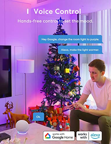 meross WiFi Smart Bulbs B22 [2 Pack] Compatible with Alexa