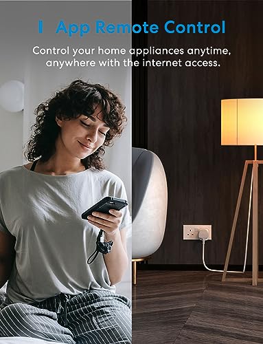 Meross Matter Smart Plug Mini - Compatible with Apple HomeKit, Alexa, Google Home, SmartThings