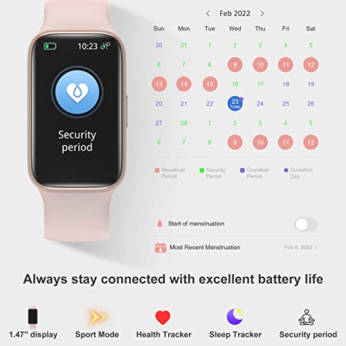 Muzaria Fitness Tracker with Heart Rate & Sleep Tracking