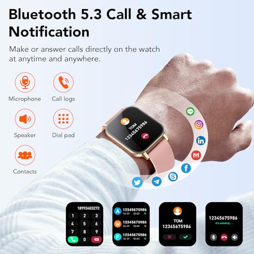 Hoxe Smart Watch for Calls, Fitness & Sports