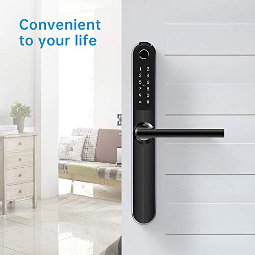 Ruveno Slim Smart Fingerprint Door Lock - Keyless Entry