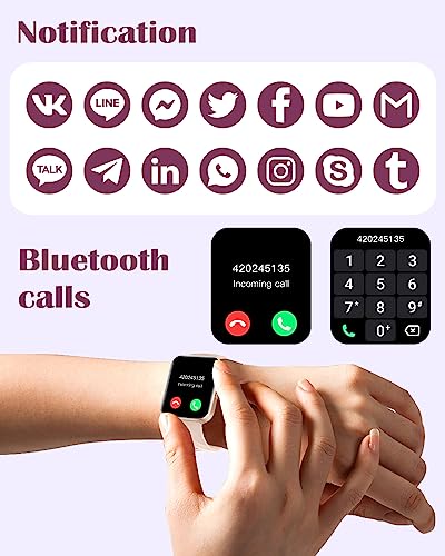 RUIMEN Smart Watch - Call Function, Fitness Tracker