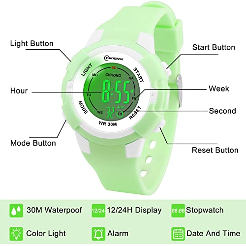 Edillas Kids Digital Wristwatch - 7 Colorful Options