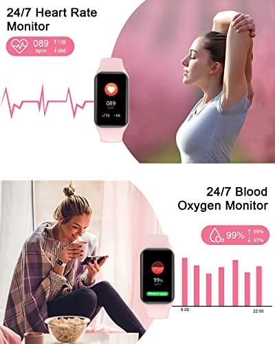 IOWODO Women's Fitness Smartwatch - Pink