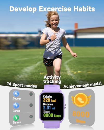 Kids Fitness Tracker Watch with Heart Rate and Games