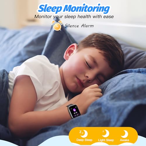 Waterproof Kids Smart Watch with DIY Face and Heart Rate Monitor