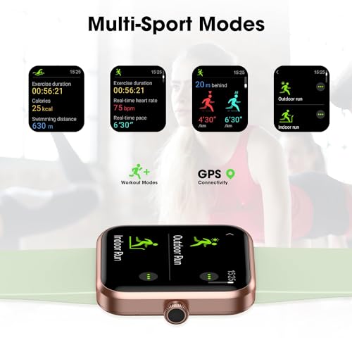 Kfit Smartwatch: iPhone and Android Compatible, Heart & Sleep Monitor