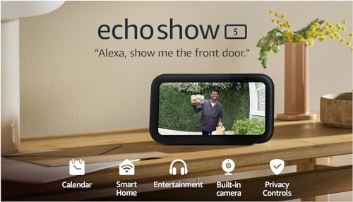 Echo Show 5 3rd Gen | Smart Display with Enhanced Sound | Charcoal