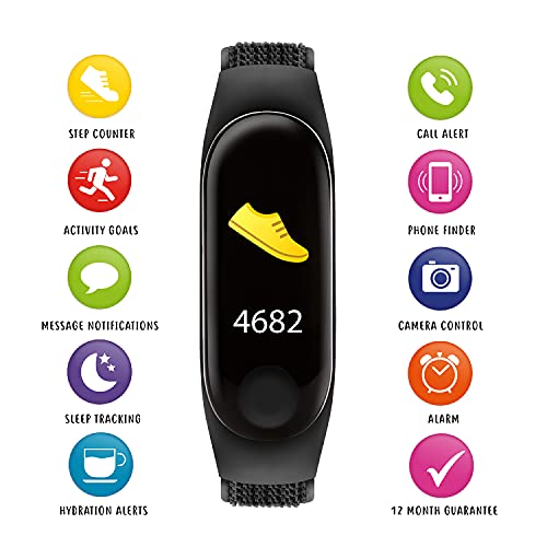 Tikkers Series 1 Black Activity Tracker with Touch Screen