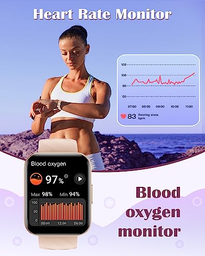 RUIMEN Smart Watch - Call Function, Fitness Tracker