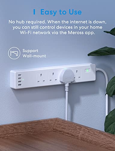 Smart Power Strip with USB Ports - Apple HomeKit, Alexa, Google Home