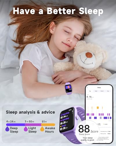 Kids Fitness Tracker Watch with Heart Rate and Games