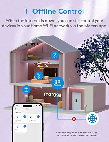 meross WiFi Smart Bulbs B22 [2 Pack] Compatible with Alexa