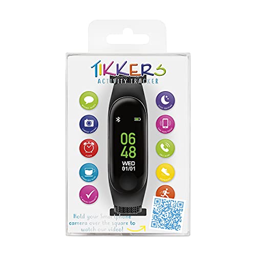 Tikkers Series 1 Black Activity Tracker with Touch Screen