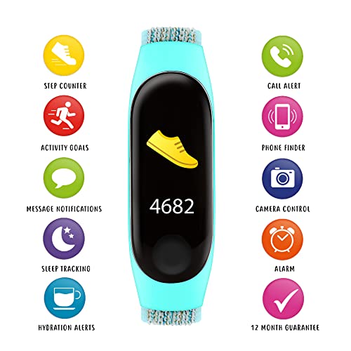 Tikkers Aqua Canvas Activity Tracker - Color Touch Display