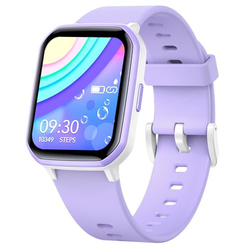 Smart Watch for Girls, Waterproof Fitness Tracker (Purple)