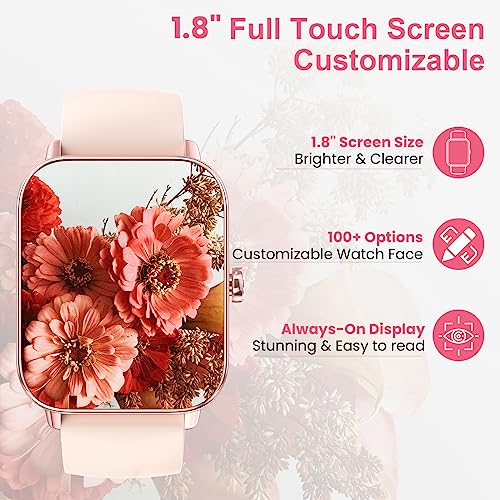 Bluetooth Fitness Watch with Heart Rate, Blood Oxygen