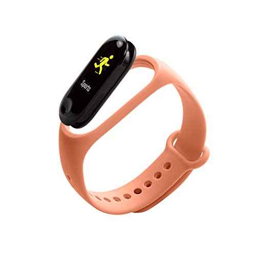 Tikkers Peach Silicone Activity Tracker with Color Touchscreen