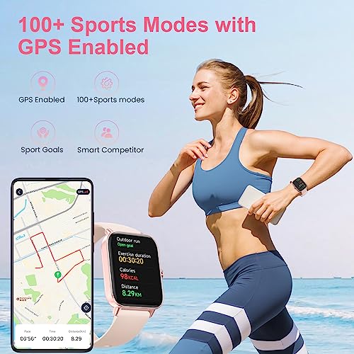 Bluetooth Fitness Watch with Heart Rate, Blood Oxygen