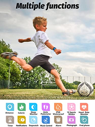 Kids Smart Watch with Heart Rate Sleep Monitor