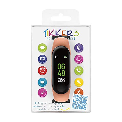 Tikkers Peach Silicone Activity Tracker with Color Touchscreen