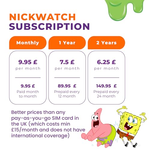 Nickelodeon Kids Smart Watch with GPS Tracking - Worldwide Distance