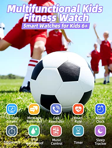 Waterproof Kids Smart Watch with Fitness Tracker