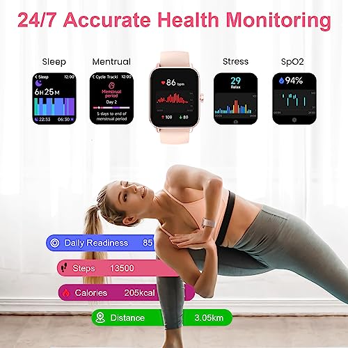 Bluetooth Fitness Watch with Heart Rate, Blood Oxygen