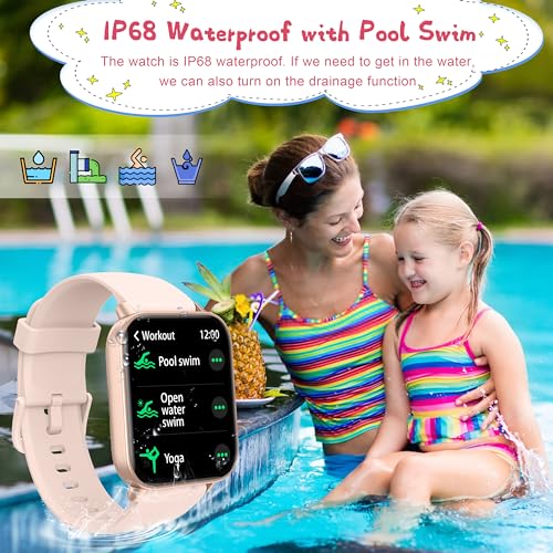 KALINCO Kids Smartwatch: 1.8" Waterproof Sports Tracker