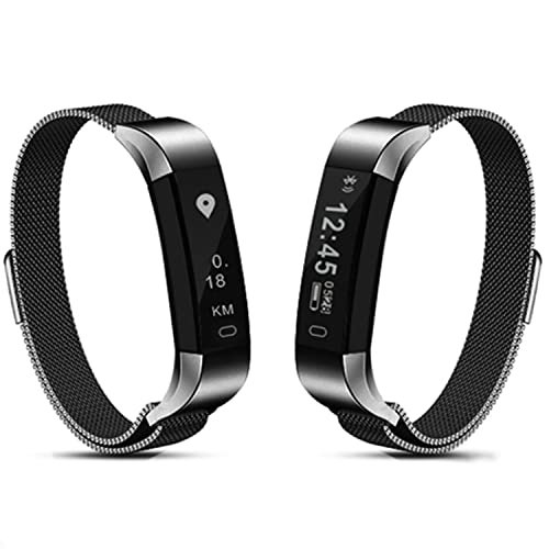 AQUARIUS AQ115 Metal Mesh Fitness Tracker (Space Grey)