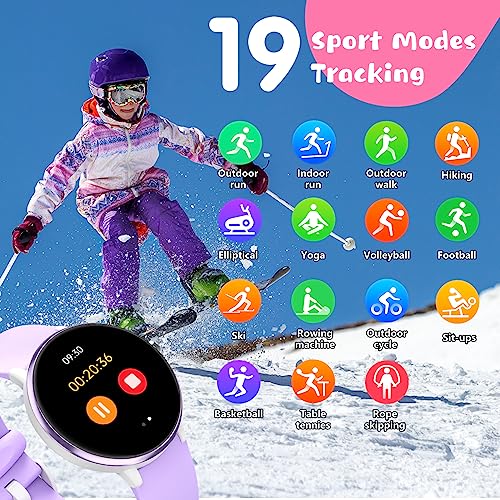 DIGEEHOT Kids Smartwatch: Waterproof Fitness Tracker, 19 Sports Modes