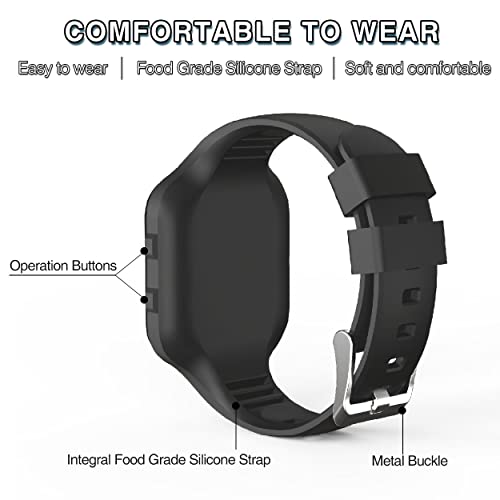 Focwony Led Fitness Tracker Watch - Square Black