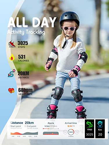 Waterproof Kids Fitness Tracker with Heart Rate Monitor