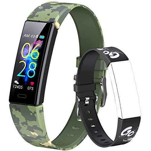 Kids Fitness Tracker: Waterproof, Pedometer, Heart Rate